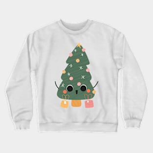 Christmas tree in Very Happy Holiday mood Crewneck Sweatshirt